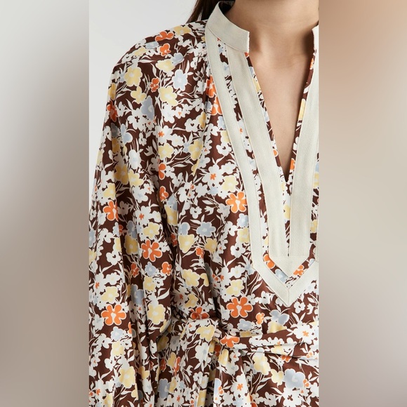 NWT Tory Burch Printed Puffed Sleeve Tunic Dress - Picture 8 of 10
